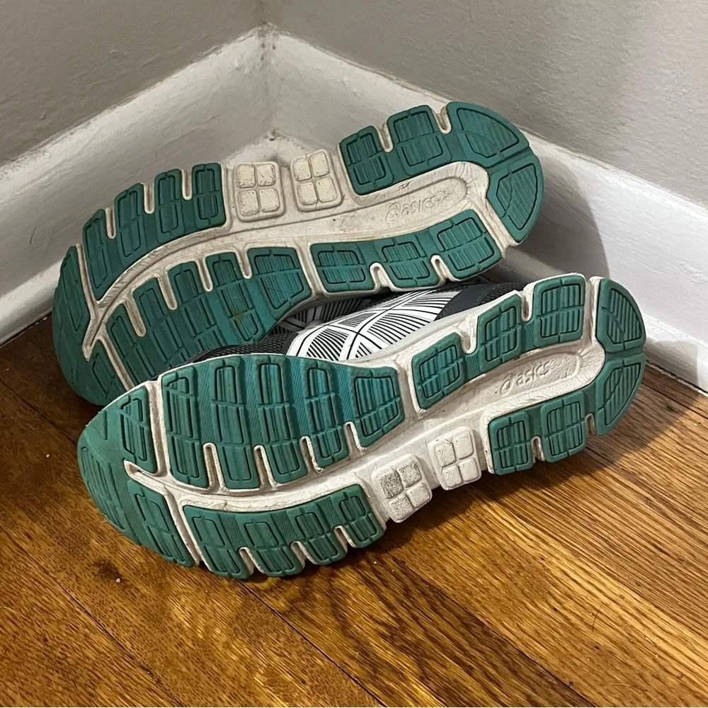 ASICS | Gray and Blue Athletic Shoes - Picture 4 of 7